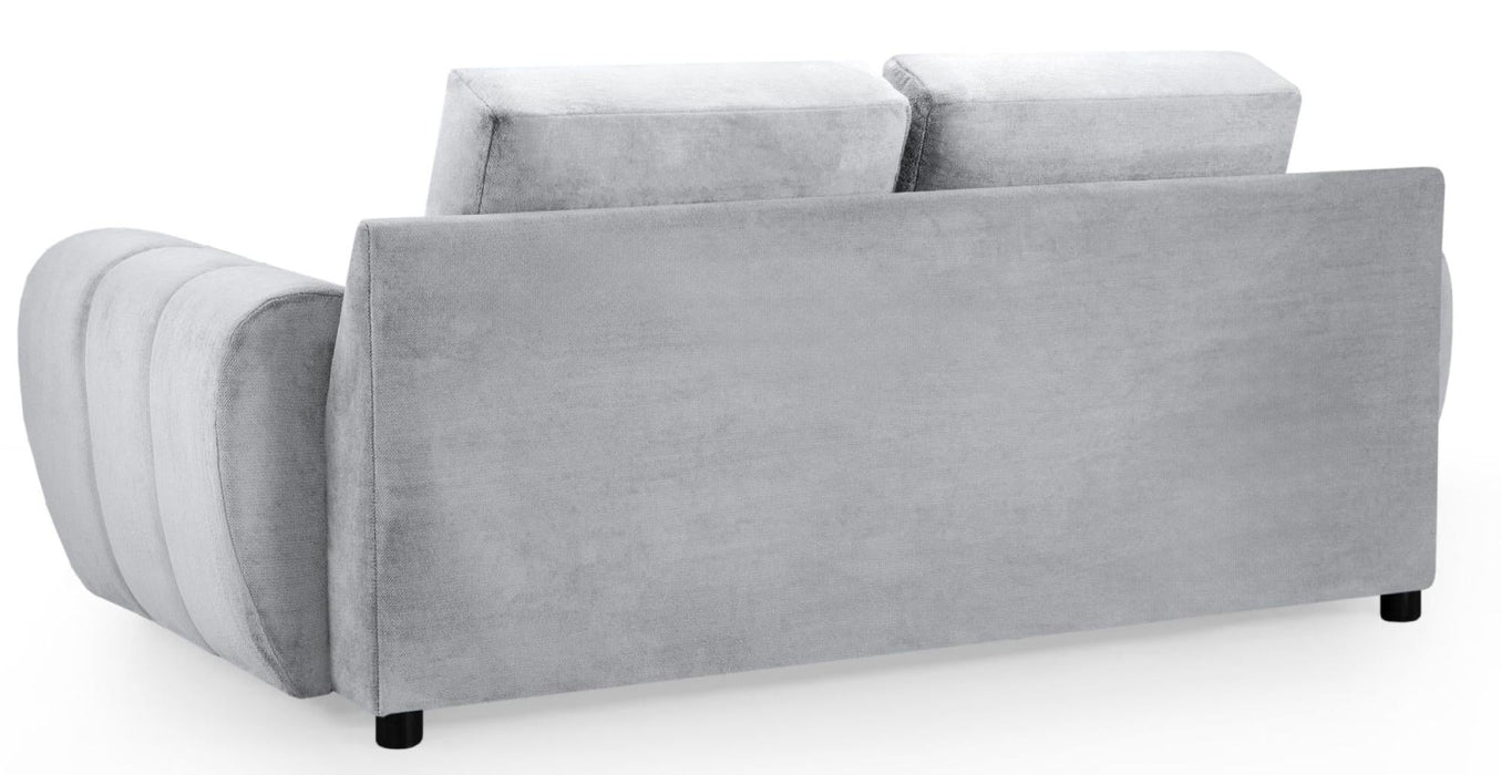 Azzuro Grey Velvet Fabric 2 Seater Sofa