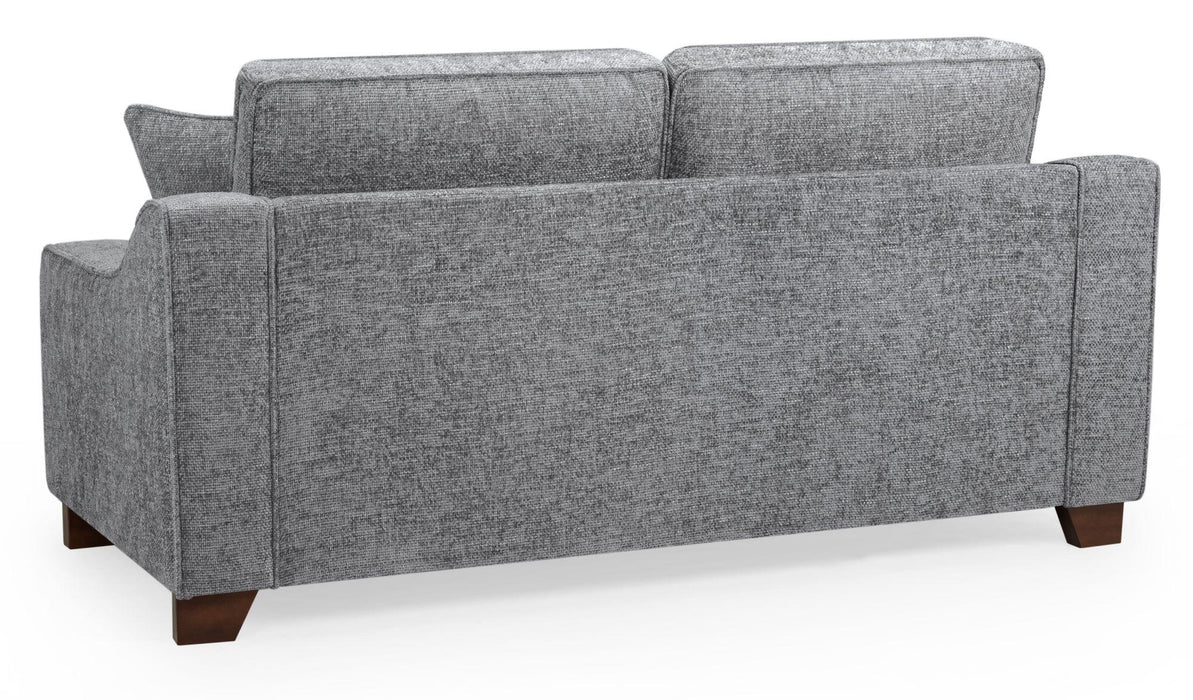 Nebraska Slate Grey Fabric 3 Seater Sofa