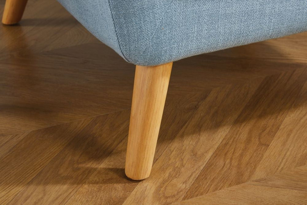 Lambeth Blue Fabric Armchair