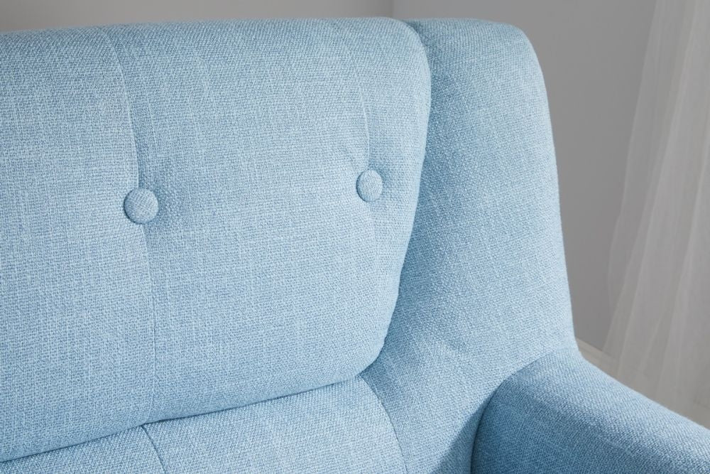 Lambeth Blue Fabric Armchair