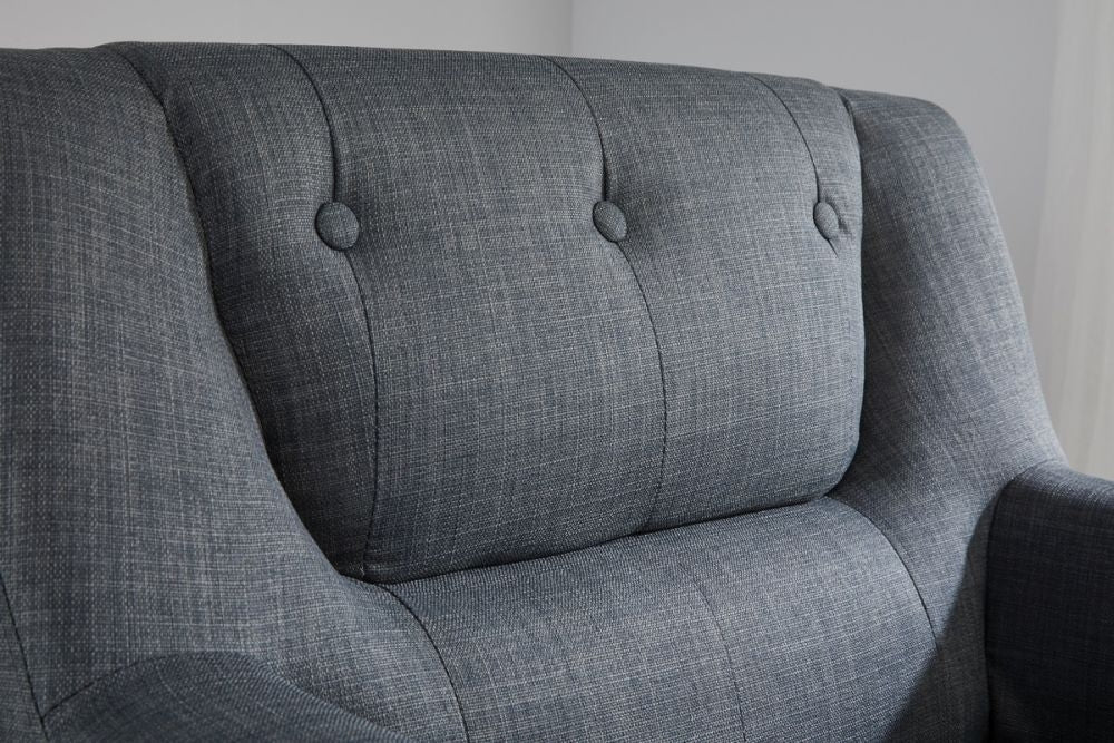 Lambeth Grey Fabric Armchair