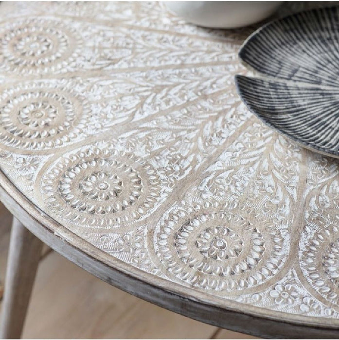 Agra Coffee Table Natural White