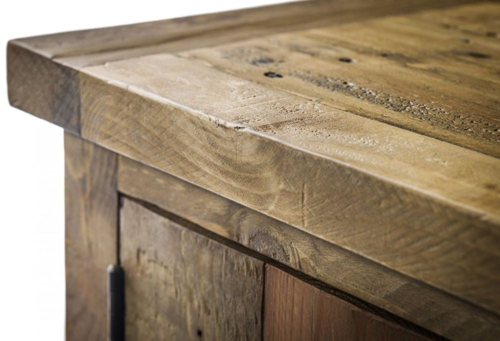 Aspen Rough Sawn Pine Storage Bench