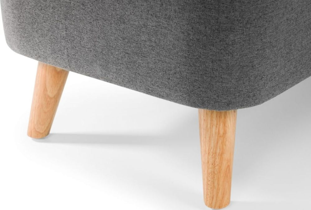 Astrid Mid Grey Linen Fabric Blanket Box