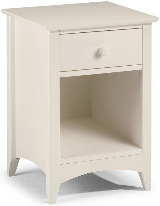 Cameo White Pine 1 Drawer Bedside Cabinet