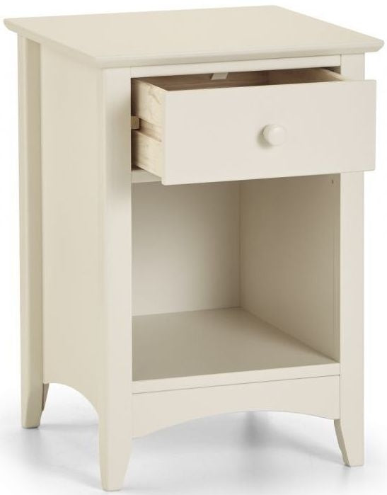 Cameo White Pine 1 Drawer Bedside Cabinet