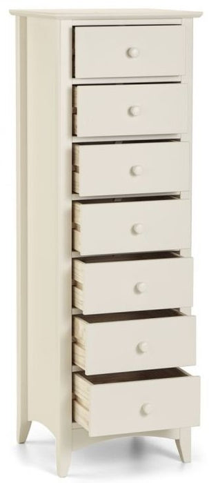 Cameo Stone White Pine 7 Drawer Chest