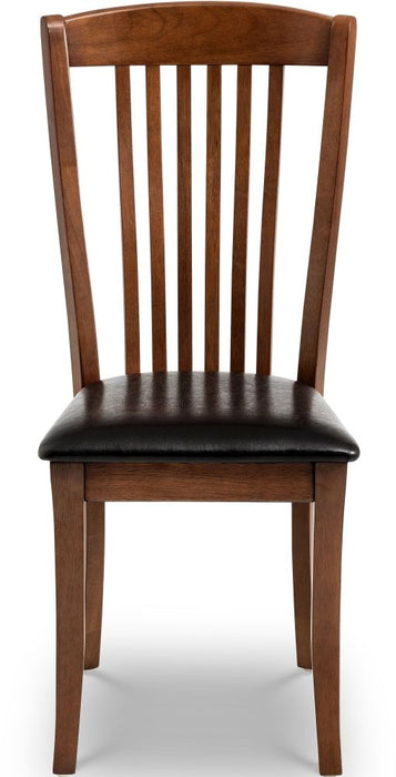Canterbury Mahogany Round Extending Dining Table with 4 Leather Chairs