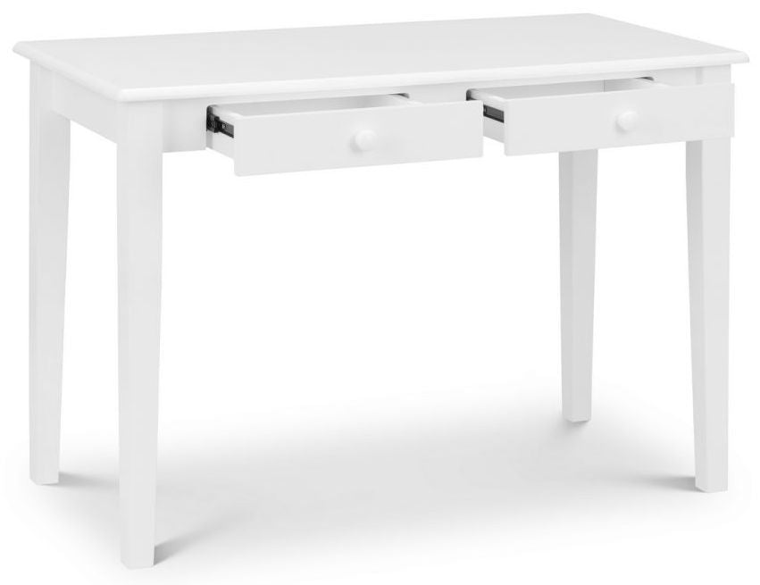 Carrington White 2 Drawer Desk