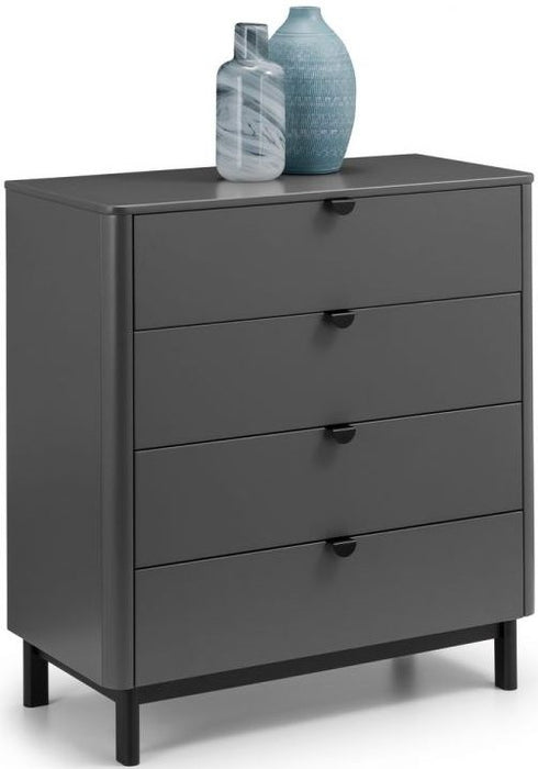 Chloe Storm Grey 4 Drawer Chest