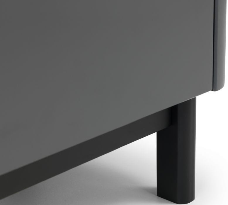 Chloe Storm Grey 2 Drawer Bedside Cabinet