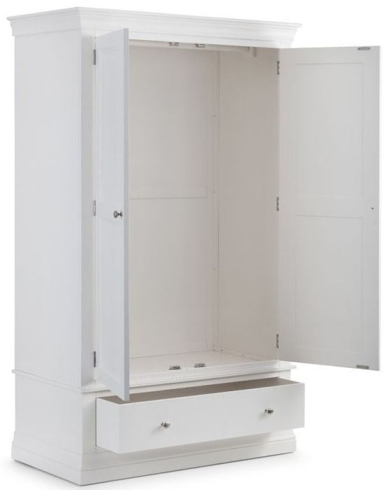 Clermont White 2 Door Combi Wardrobe