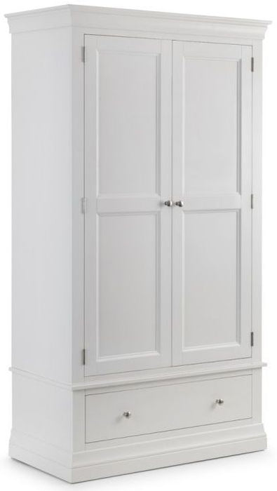Clermont White 2 Door Combi Wardrobe