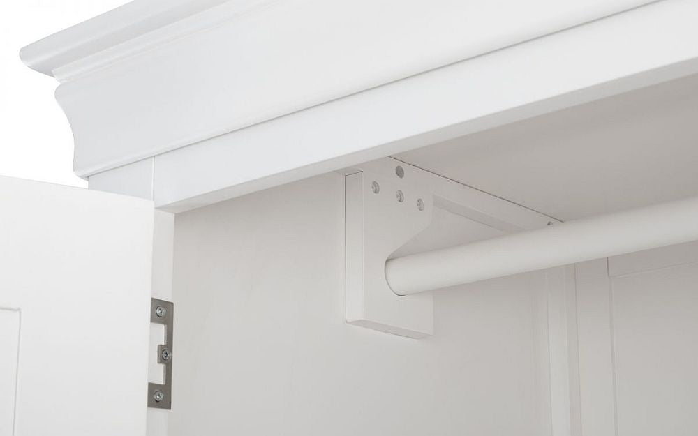 Clermont White 2 Door Combi Wardrobe