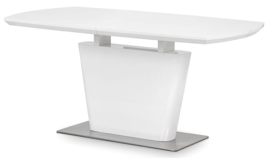 Como White High Gloss 6 Seater Extending Dining Table
