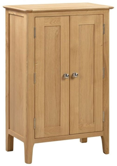 Cotswold Natural Satin Lacquer Oak Shoe Cupboard