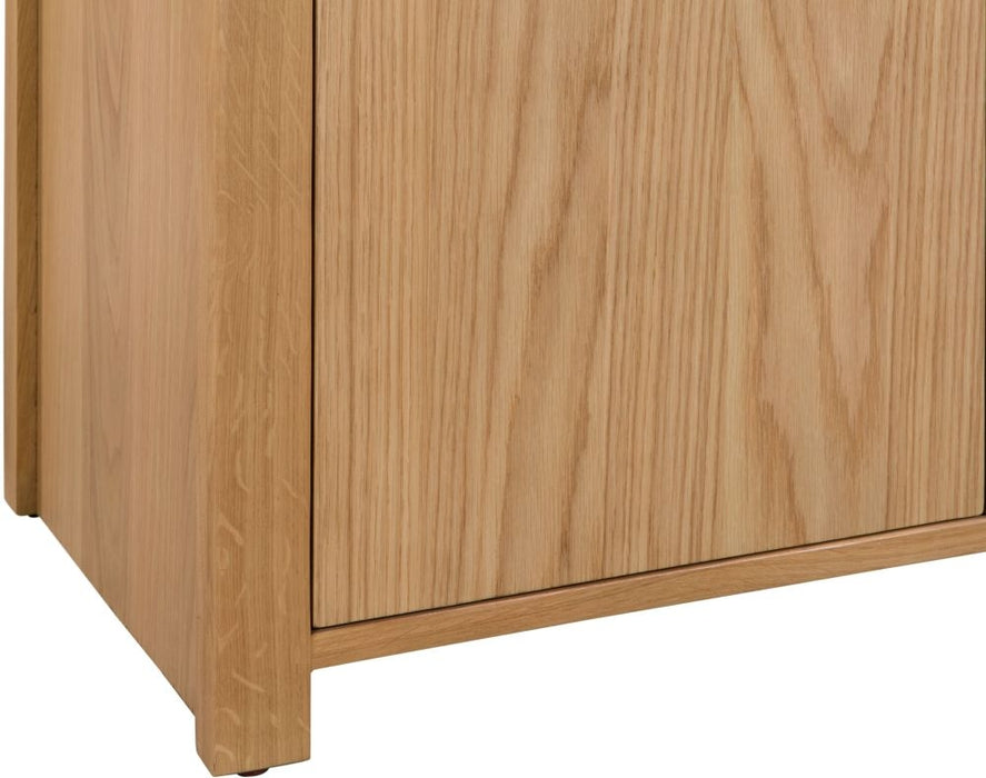 Curve Oak 3 Door 3 Drawer Sideboard