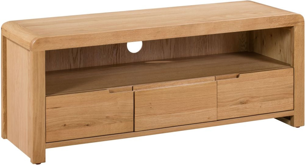 Curve Oak TV Unit Upto 54inch