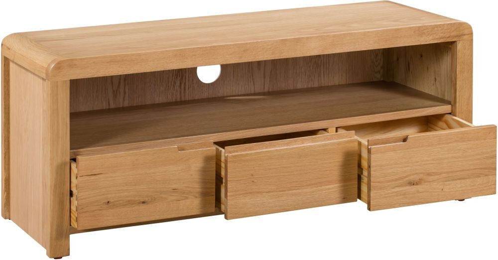 Curve Oak TV Unit Upto 54inch