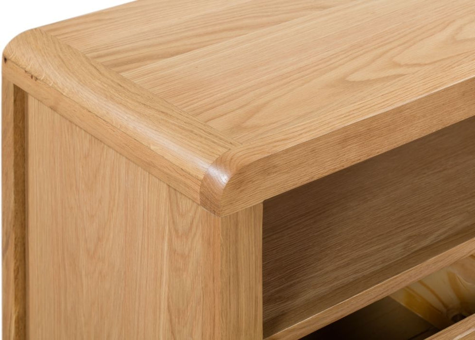 Curve Oak TV Unit Upto 54inch