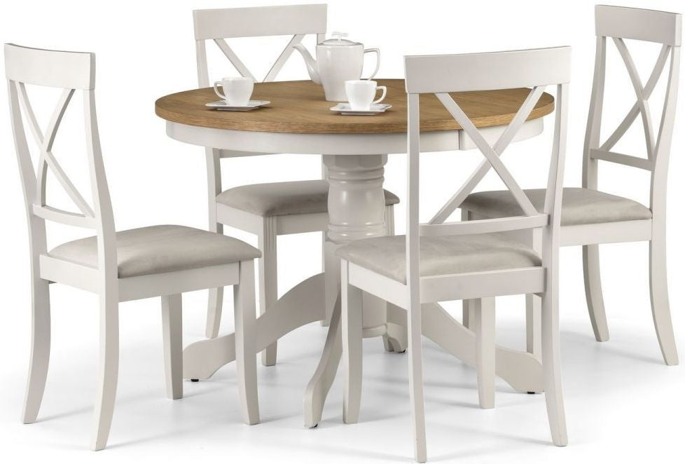 Davenport Ivory Lacquered Round Dining Table - 2 Seater