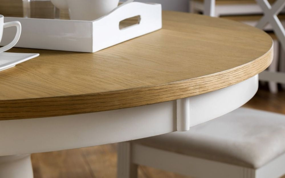 Davenport Ivory Lacquered Round Dining Table - 2 Seater