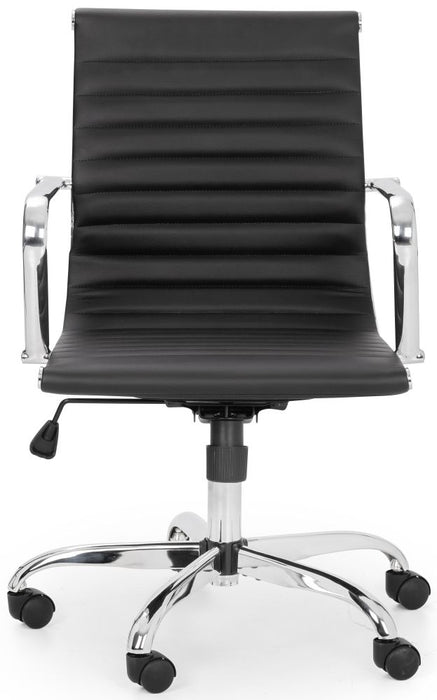 Gio Black and Chrome Office Chair