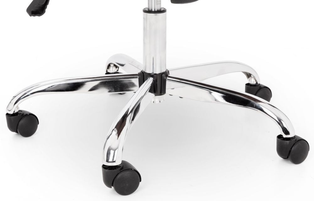 Gio Black and Chrome Office Chair