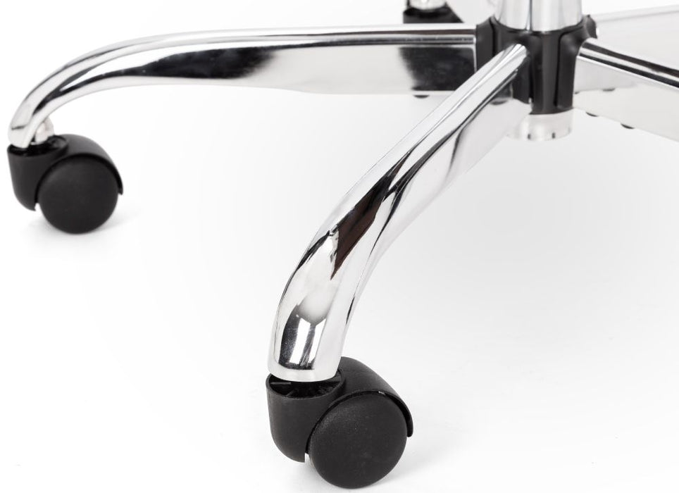 Gio Brown and Chrome Office Chair