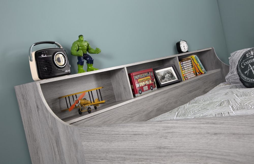 Jupiter Grey Oak Midsleeper Bed