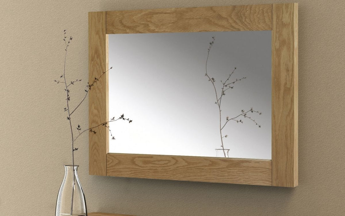 Marlborough Waxed Rectangular Wall Mirror - 100cm x 70cm