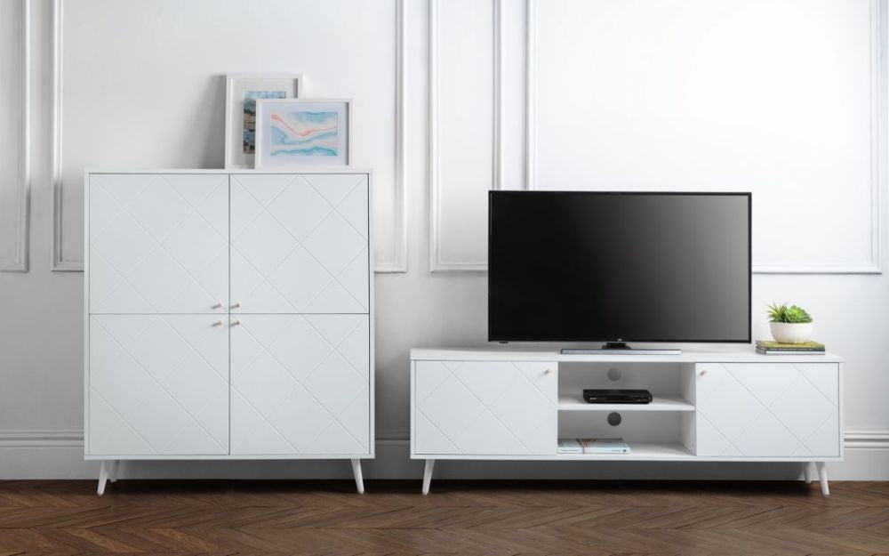 Moritz White TV Cabinet Upto 69inch