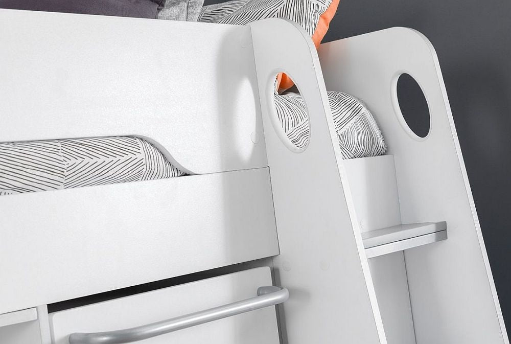 Pegasus White High Sleeper Bed