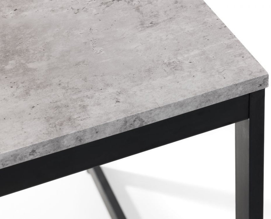 Staten Concrete Effect Dining Table - 4 Seater