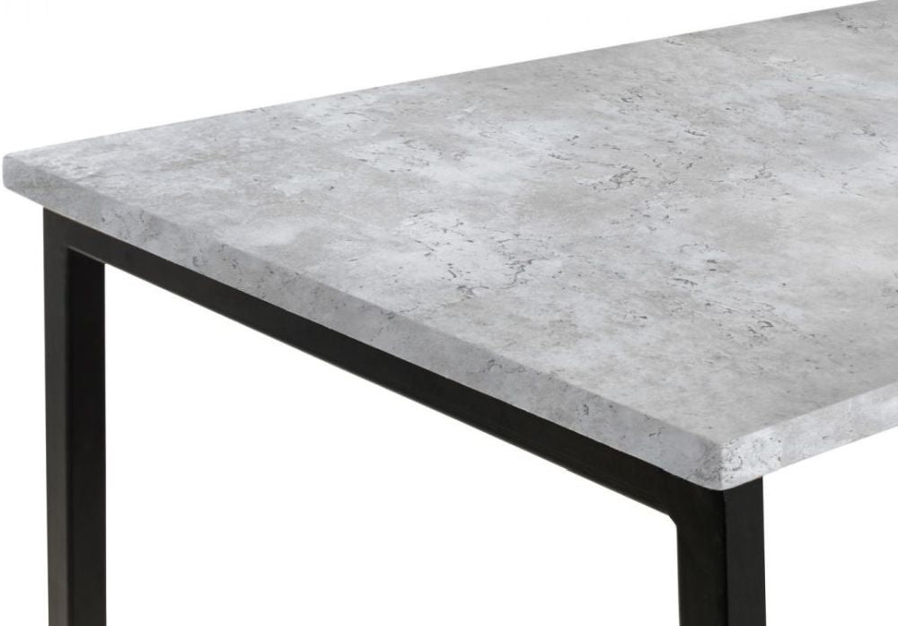 Staten Concrete Effect Metal Desk