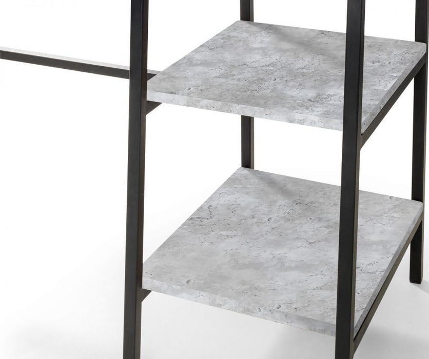 Staten Concrete Effect Metal Desk