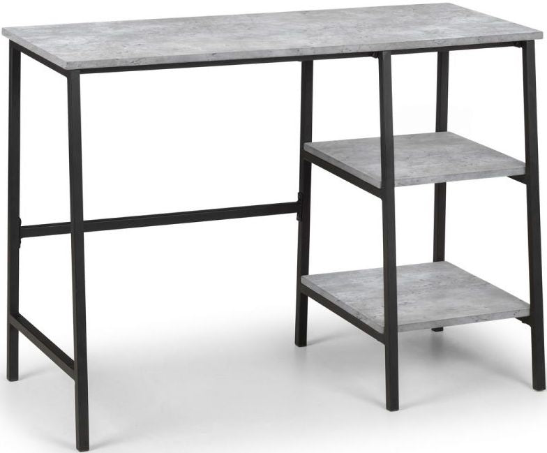 Staten Concrete Effect Metal Desk