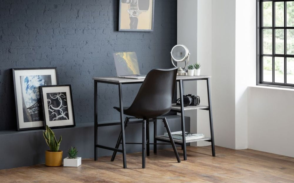 Staten Concrete Effect Metal Desk