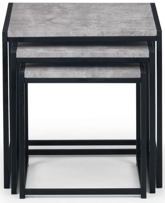 Staten Concrete Effect Nest of 3 Tables