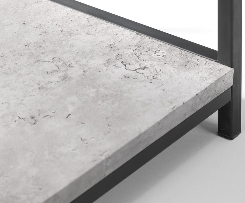 Staten Concrete Effect Tall Bookcase