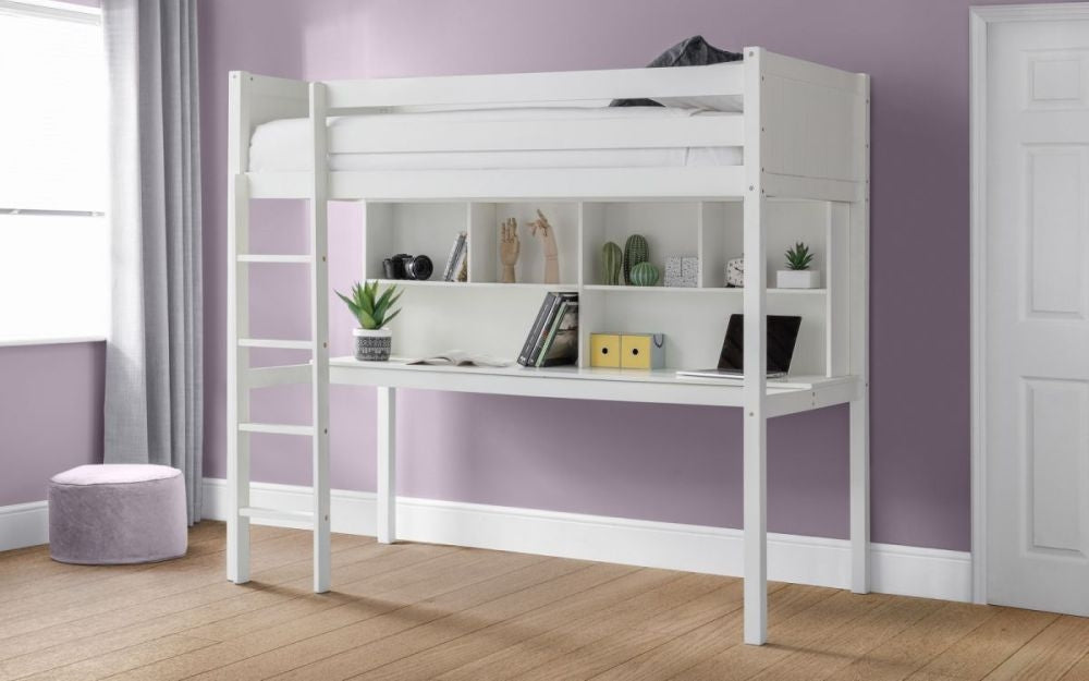 Titan White High Sleeper Bed