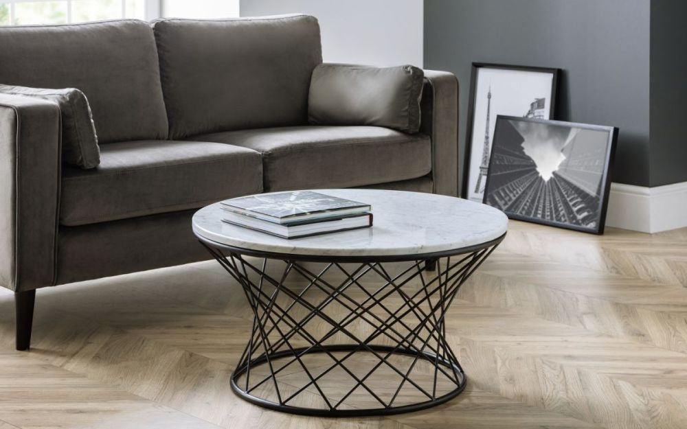 Trevi White Marble Coffee Table