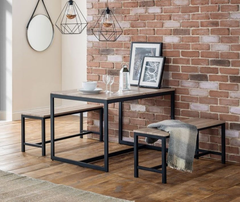 Tribeca Sonoma Oak Dining Table - 4 Seater