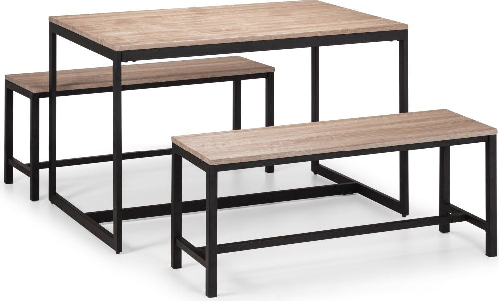 Tribeca Sonoma Oak Dining Table - 4 Seater
