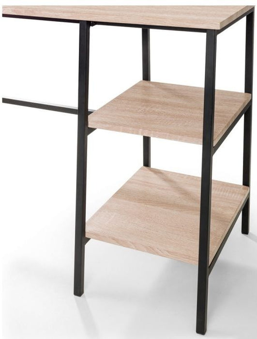 Tribeca Sonoma Oak Metal Desk