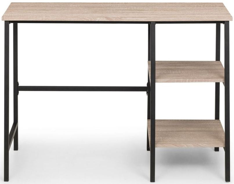 Tribeca Sonoma Oak Metal Desk