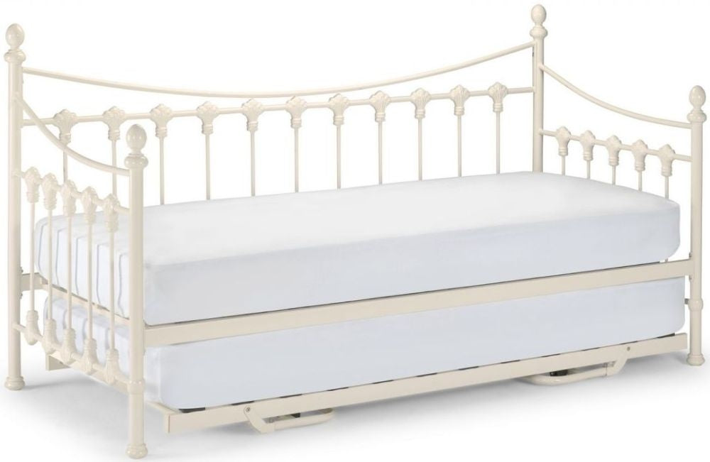 Versailles White Metal Underbed Trundle