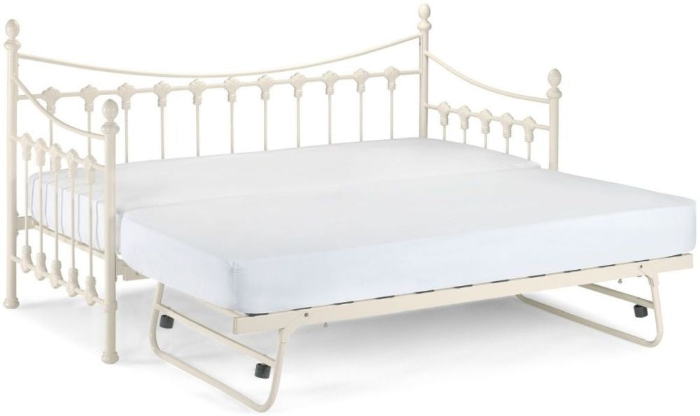 Versailles White Metal Underbed Trundle