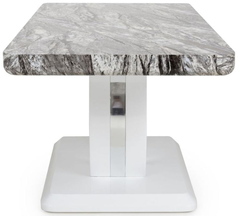 Neptune Marble Effect Grey White/ Coffee Table