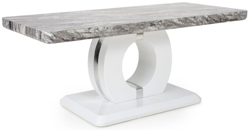 Neptune Marble Effect Grey White/ Coffee Table